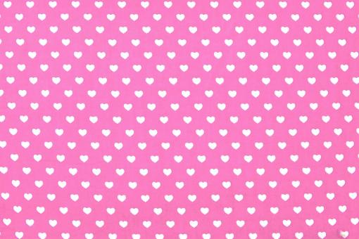 Baumwollstoff - Mini Hearts - Pink/Weiß 