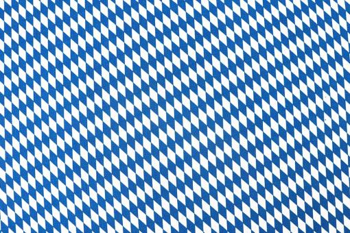 Baumwollstoff Bayern - Große Raute - Weiß/Blau 