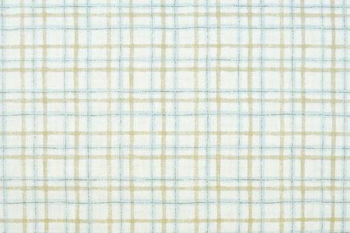 Baumwollstoff für Bettwäsche - Karos - 290 cm breit - Hellblau 