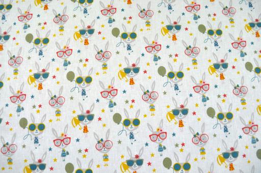 Baumwollstoff - Cool Rabbits 