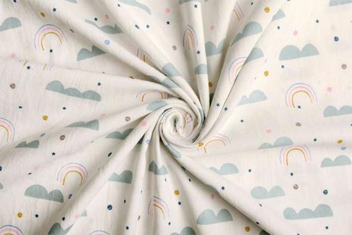 Baumwollstoff washed - Happy Sky 