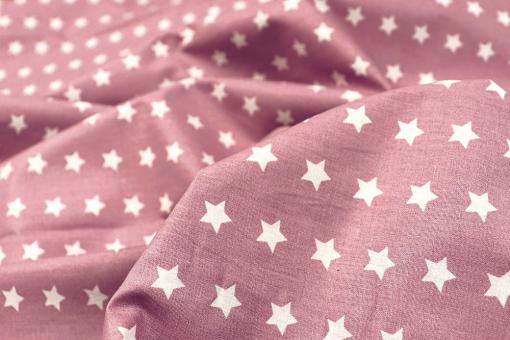 Baumwollstoff - Stars - 295 cm - Dusty Pink 