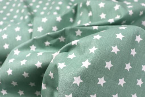 Baumwollstoff - Stars - 295 cm - Mint 