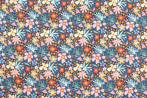 Baumwollstoff - Hawaii-Blumen 