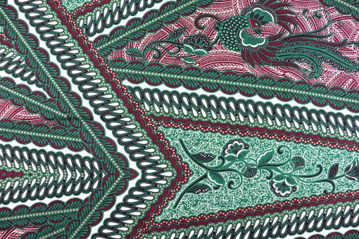 African Waxprint Style - Grün 