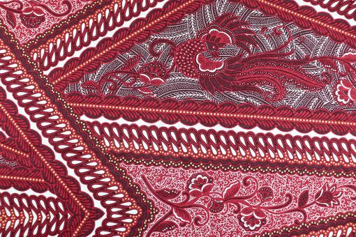 African Waxprint Style - Rot 