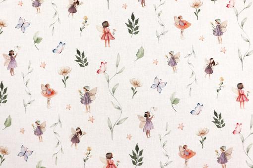 Baumwollstoff mit kleinen Elfen 