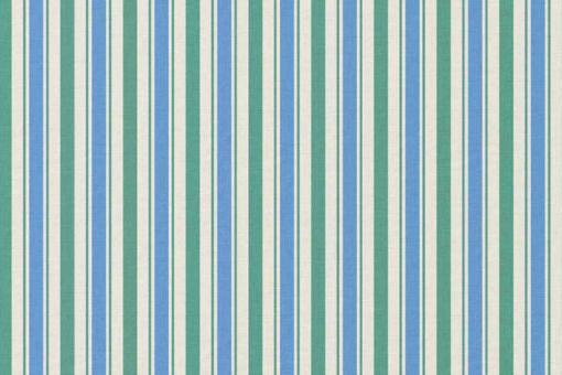 Baumwollstoff mit Streifen - Blau/Grün 