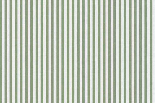 Baumwollstoff mit Streifen - Weiß/Grün 