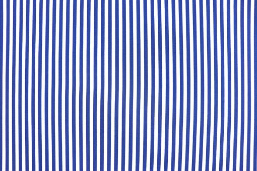 Baumwollstoff mit Streifen - Weiß/Blau 