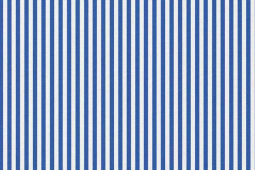 Baumwollstoff mit Streifen - Weiß/Blau 