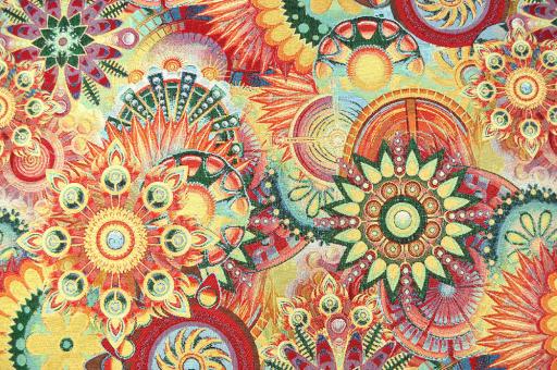 Gobelin-Stoff - Sonnige Mandalas 