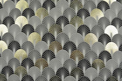 Dekostoff Metallic-Look - Deluxe-Ornament 