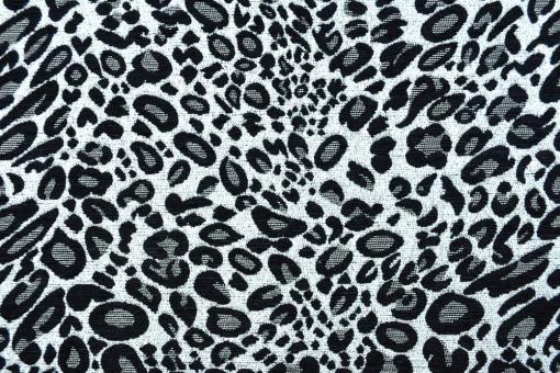 Jacquard Chenille - Glitzer-Leopard 