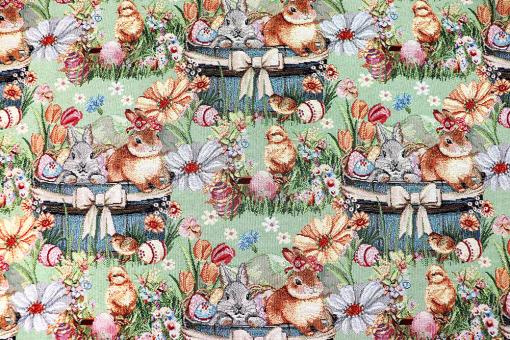 Gobelin-Dekostoff - Easter Bunny 
