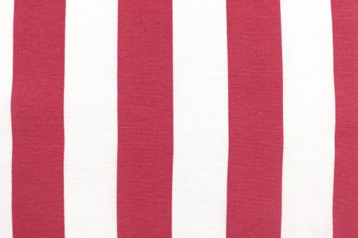 Deko-Stoff - Blockstreifen - 280 cm - Rot/Weiß 