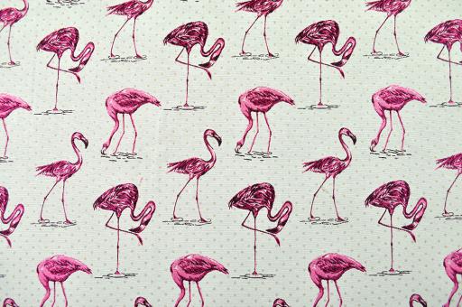 Deko-Stoff Wende-Jacquard - Flamingo-Party 