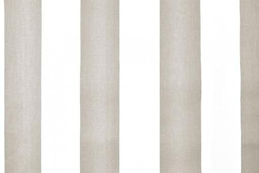 Baumwoll-Köper - Blockstreifen - Beige 