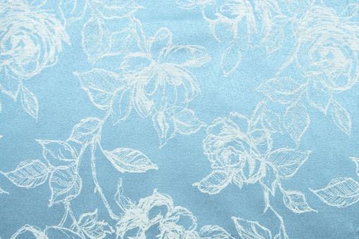 Jacquard Light Roses - Blau/Hellblau 