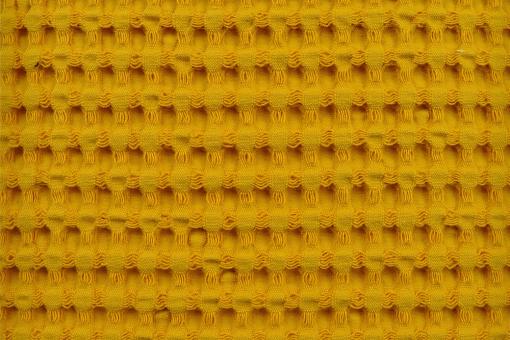 Waffel-Piqué groß - Uni Gelb