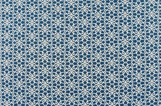 Dekostoff Jacquard - Flor de Alicante - Blau 