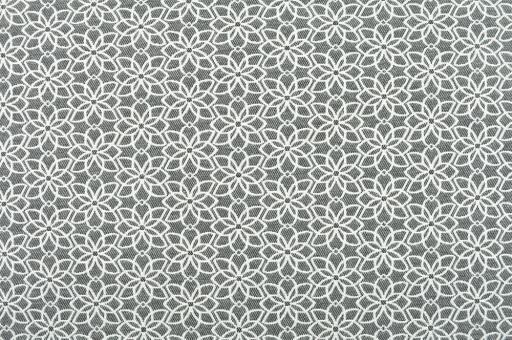 Dekostoff Jacquard - Flor de Alicante - Grau/Weiß - 280 cm 