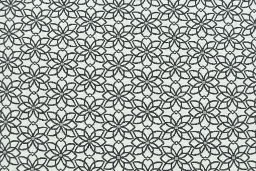 Dekostoff Jacquard - Flor de Alicante - Weiß 