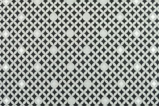 Dekostoff Jacquard - Rauten-Glanz - Anthrazit/Silber 