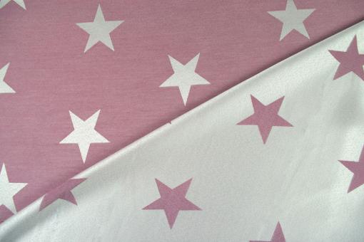 Starry Sky - Dekostoff Jacquard - Rosa/Creme 