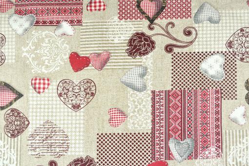 Outdoor-Dekostoff - Patchwork Love 