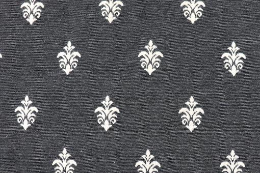 Jacquard - Fleur de Lys - Grau 