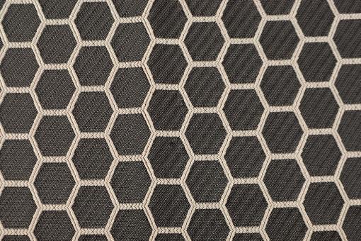 Jacquard Deluxe - Honeycomb - Anthrazit/Beige 