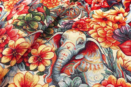 Dekostoff Gobelin - Elephant Carnival 