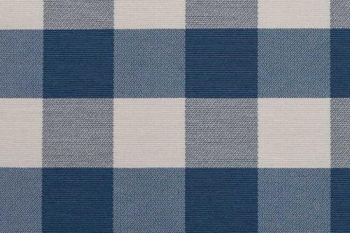 Jacquard-Dekostoff - Kariert - Blau 