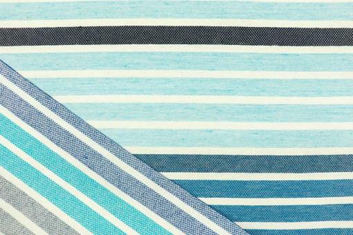Jacquard-Dekostoff - 280 cm - Maritime Streifen 