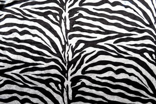 Pannesamt - Zebra-Muster 
