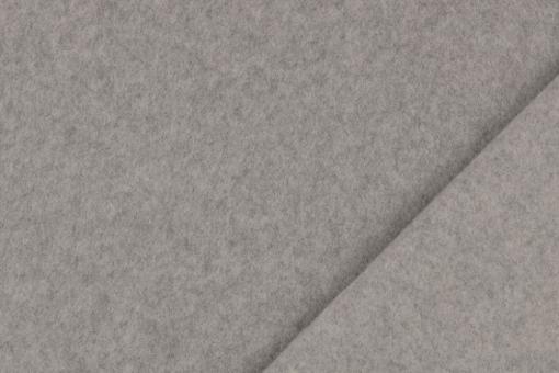Baumwoll-Fleece - Bio Hellgrau