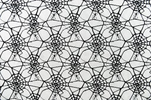 Tüll Spinnennetz - Schwarz 