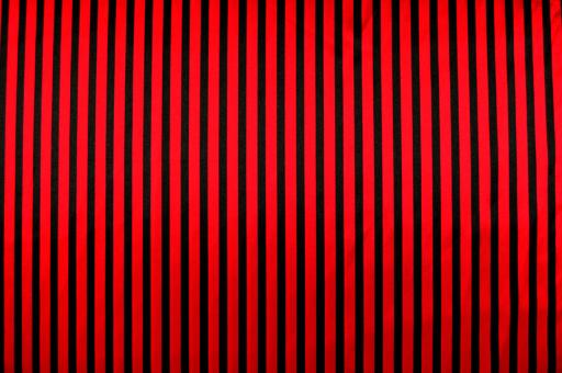 Satin Streifen - Rot/Schwarz 