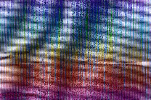 Hologramm Tanzkleiderstoff mit Regenbogen Hologramm 