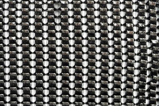 Kettenhemd-Effektstoff - Silber 