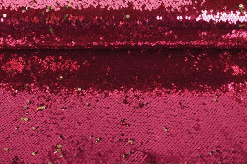 Pailetten-Wende-Stoff - Pink and Gold 