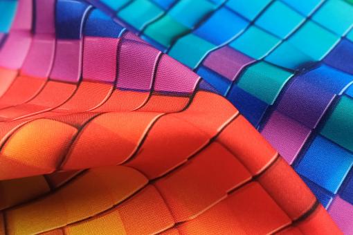 Allround Stoff - 3D Cubes 