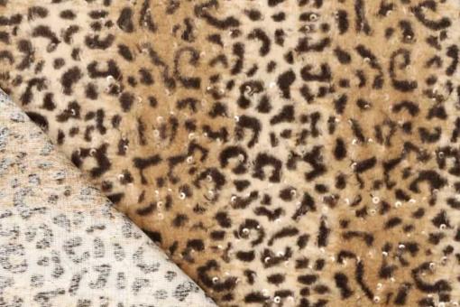 Fellimitat Leopard - Pailletten 