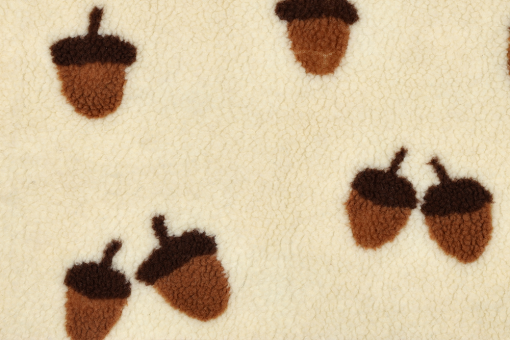 Fleece Sherpa mit Eicheln 