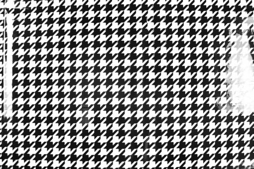 Transparenter Folienstoff mit Hahnentritt Muster 