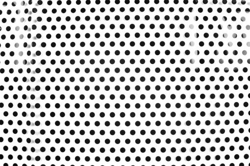 Transparenter Folienstoff mit Tupfen Muster 