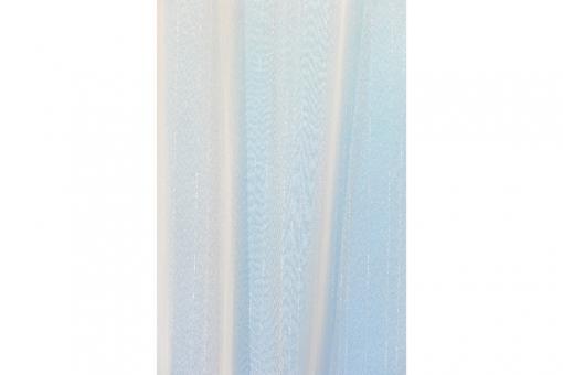 Gardinenstoff Saturn - 260 cm - Bleiband - Weiß transparent 