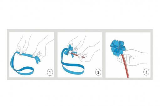 Ziehschleifenband 40 mm - 25 m-Rolle Orange