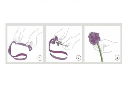 Ziehschleifenband Amelia - 15 mm breit - 20-Meter-Rolle Rot